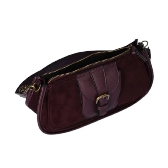 No Boundaries Buckled Detailed Berry Mini Bag - Picture 3 of 8